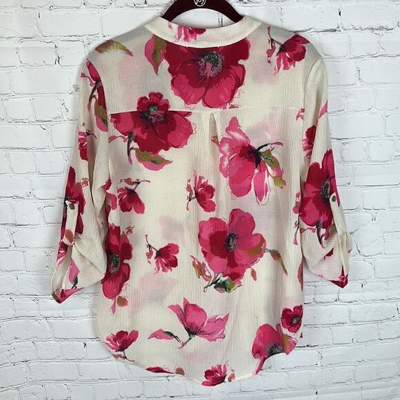 Le Lis Floral Blouse Size Small - Picture 6 of 6